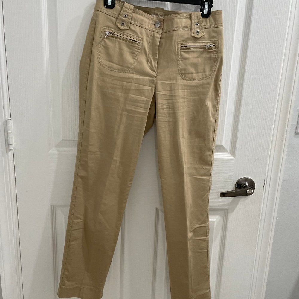 Cambio $ Women's Sam Straight Leg Denim Jeans Size 4 Tan